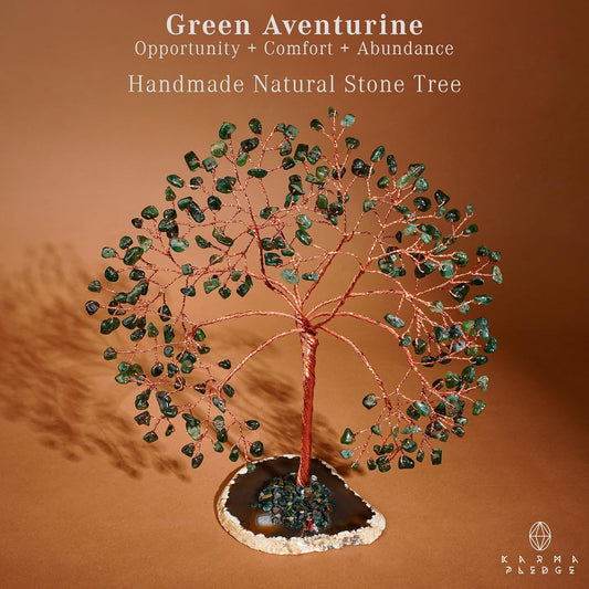 Chakra Tree of Life Birthday Gifts for Women, Mom, Sister, Friends, Handmade Healing Crystal Tree Brings Money, Positivity & Good Luck, Boho Home, Room and Office Desk Decor, Unique Return Gift - Colors B