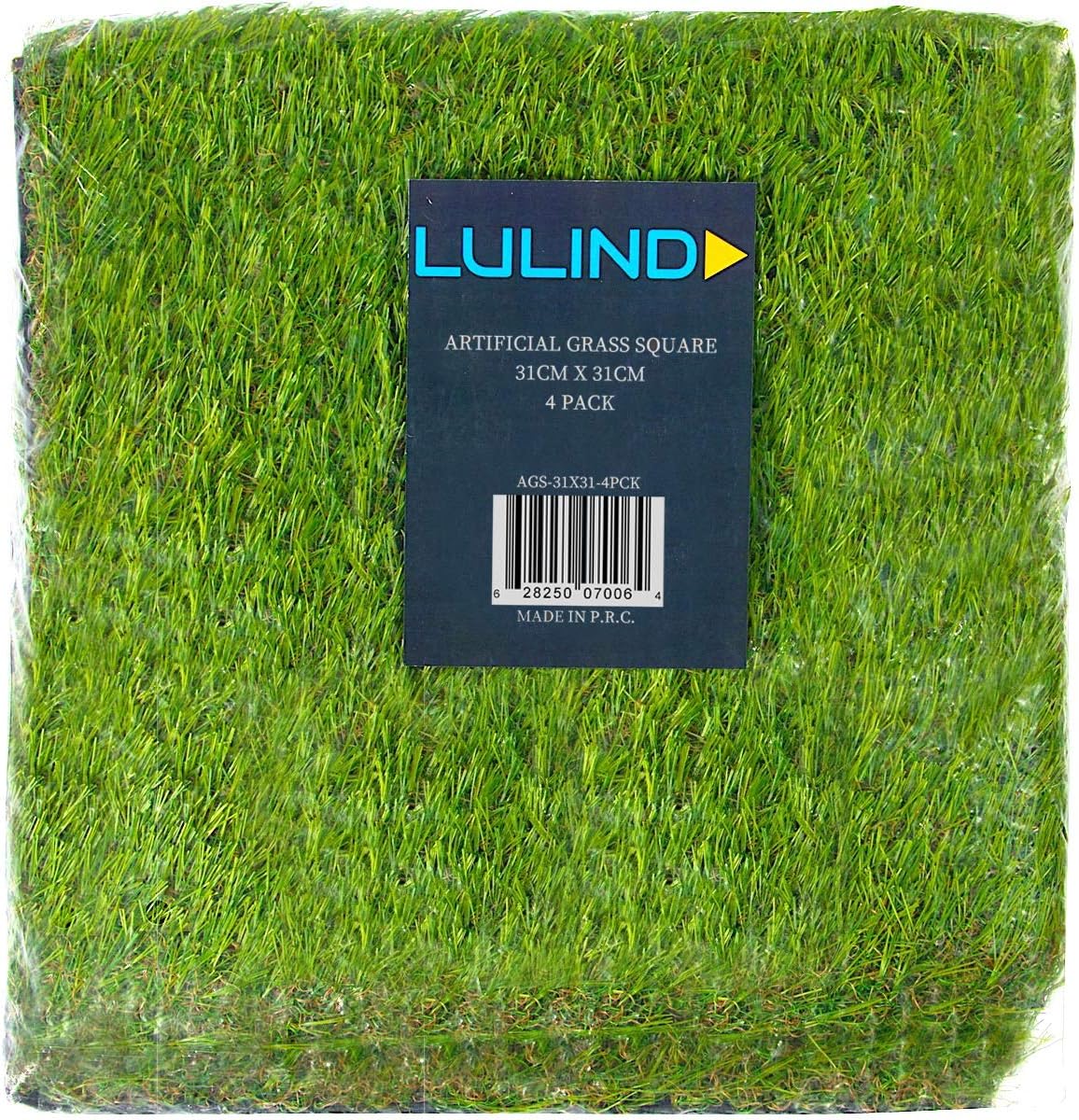 Artificial Grass Square Tiles, 12.2 x 12.2 Inch