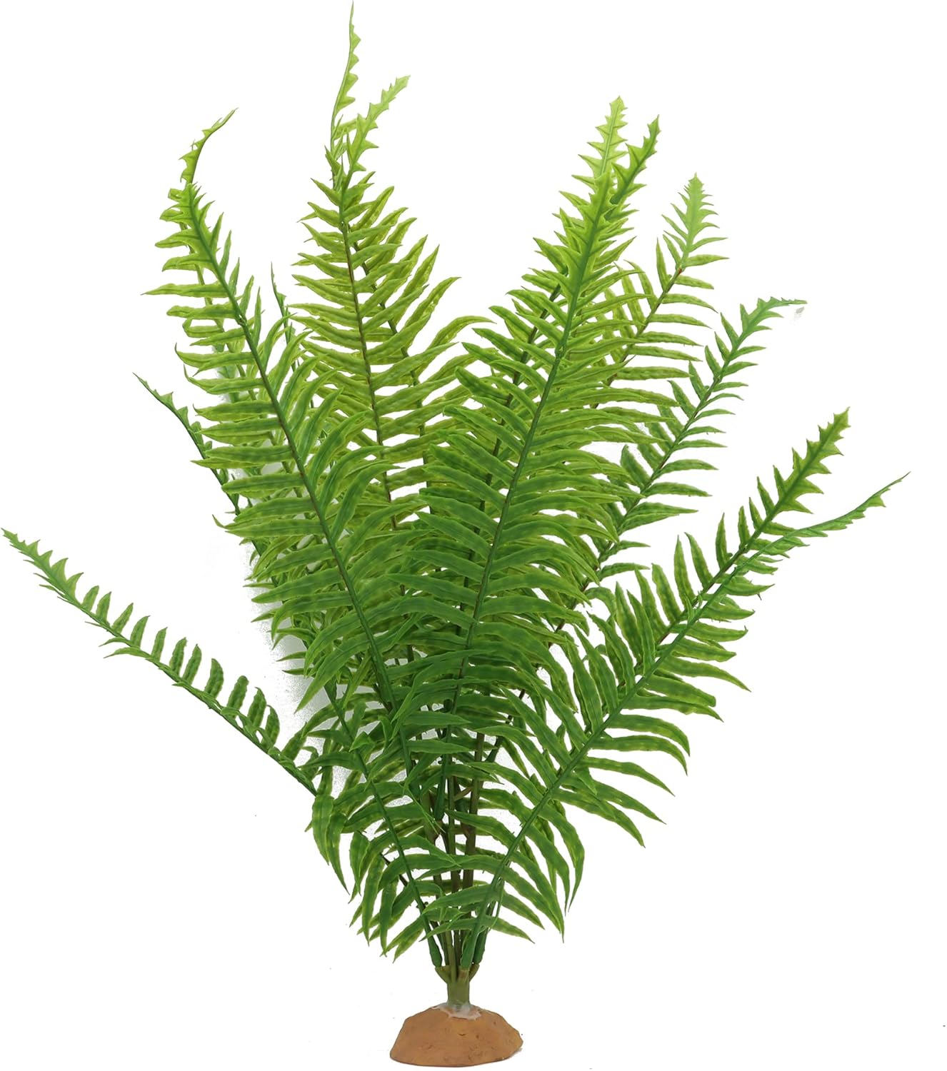 Fake Fern Plants, Reptile Plastic Terrarium Decor, Reptiles Amphibians Tank Accessories for Crested Gecko Leopard Lizard Chameleon