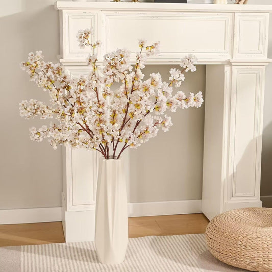 3 Pcs Artificial Cherry Blossom Branches 39'' Cherry Blossom Tree Decor