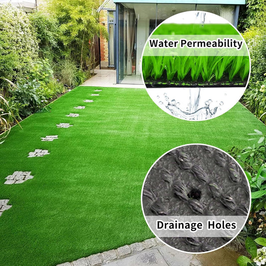 Artificial Grass Turf 4 Feet x 7 Feet (28 Square ft) Fake Grass Rug