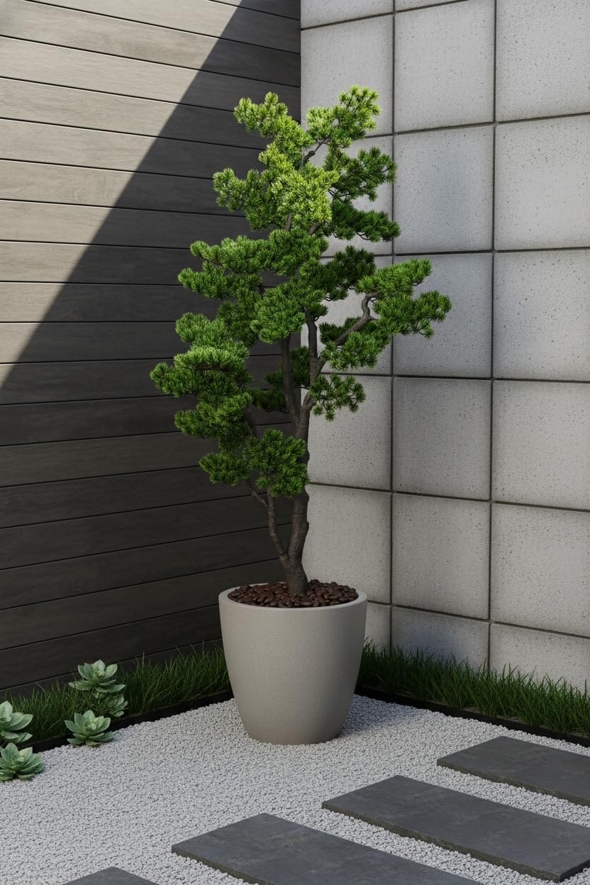 4FT Artificial Bonsai Tree Faux Tall Fake 48 inch Realistic Floor Plant