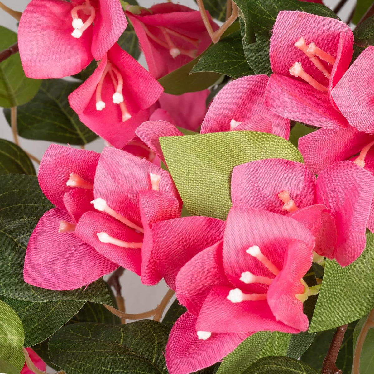 2 Pack 34" Artificial Bougainvillea Tree with Lush Pink Blooms