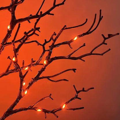 LED Birch Tree 4FT 200L Warm White Fairy Lights, Lighted Trees for Indoor Outdoor Home Thanksgiving Christmas Holiday Decoration