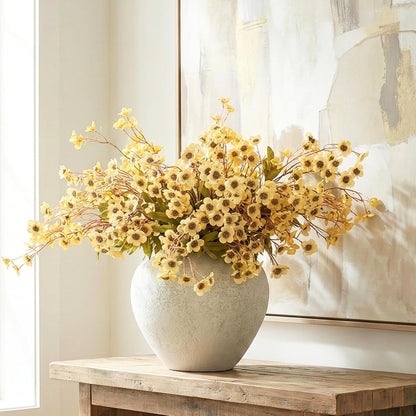 White Cherry Blossom Branches – 6 Pcs 33.5" Long Stem Artificial Flowers