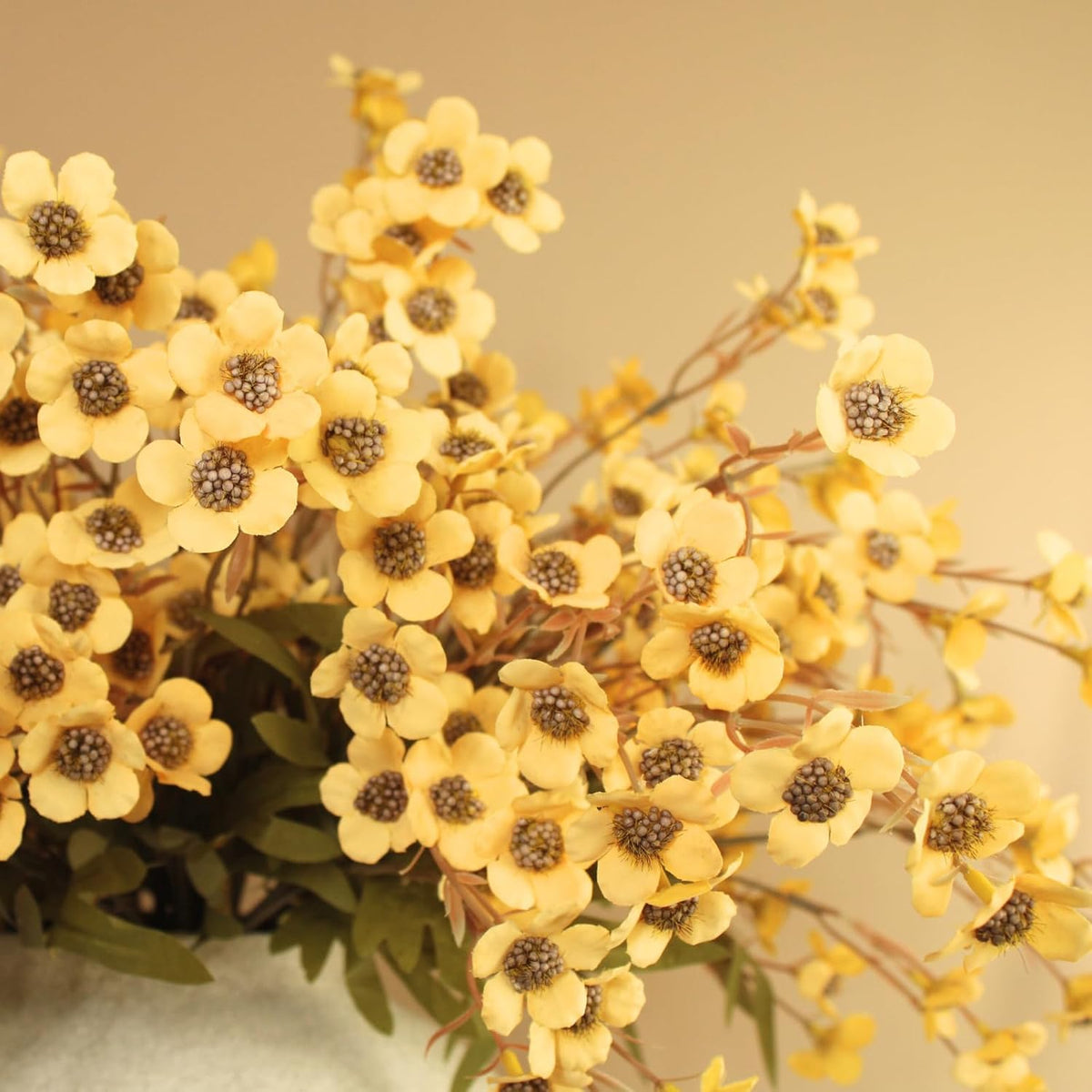 White Cherry Blossom Branches – 6 Pcs 33.5" Long Stem Artificial Flowers