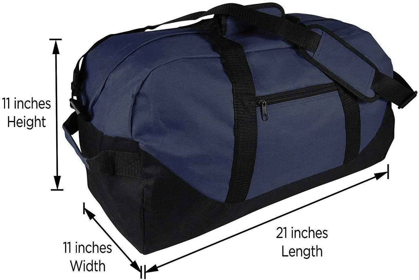 Duffle Bag, Gym, Travel Bag Two Tone (Yellow - small (14" x 8.5" x 8.5"))