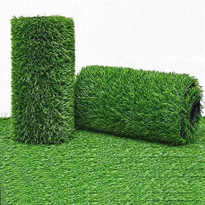 Artificial Grass Turf Rug, 3.3ft x 33 ft Large Realistic Grass Lawn Carpet Roll,1.18" Thick Synthetic Turf Mat with Drain Holes for Indoor Outdoor Garden Landscape Dog -109 sq. ft