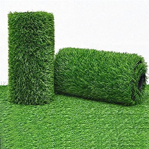 Artificial Grass Turf Rug, 3.3ft x 33 ft Large Realistic Grass Lawn Carpet Roll,1.18" Thick Synthetic Turf Mat with Drain Holes for Indoor Outdoor Garden Landscape Dog -109 sq. ft