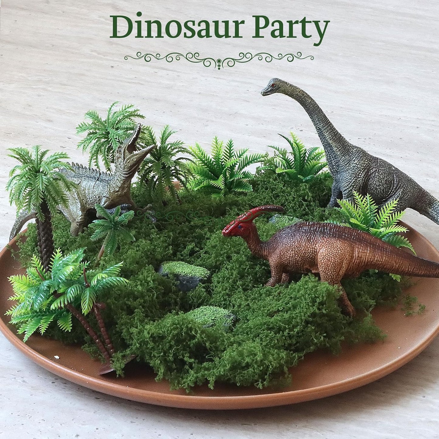 Fake Moss for Potted Plants Indoor, 7oz Artificial Turf Grass for Crafts, Fairy Gardens, Dioramas, Terrariums, Dollhouses, Model, Miniature, Centerpieces, Party Table Decorations(Dark Green)