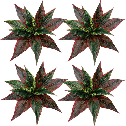 Artificial Wheat Grass, Plastic Plants Shrubs Bushes Fake Green Leaves Wedding Indoor Outdoor Home Garden Verandah Kitchen Office Table Centerpieces Arrangements Christmas Decoration 5 pcs - Colors B