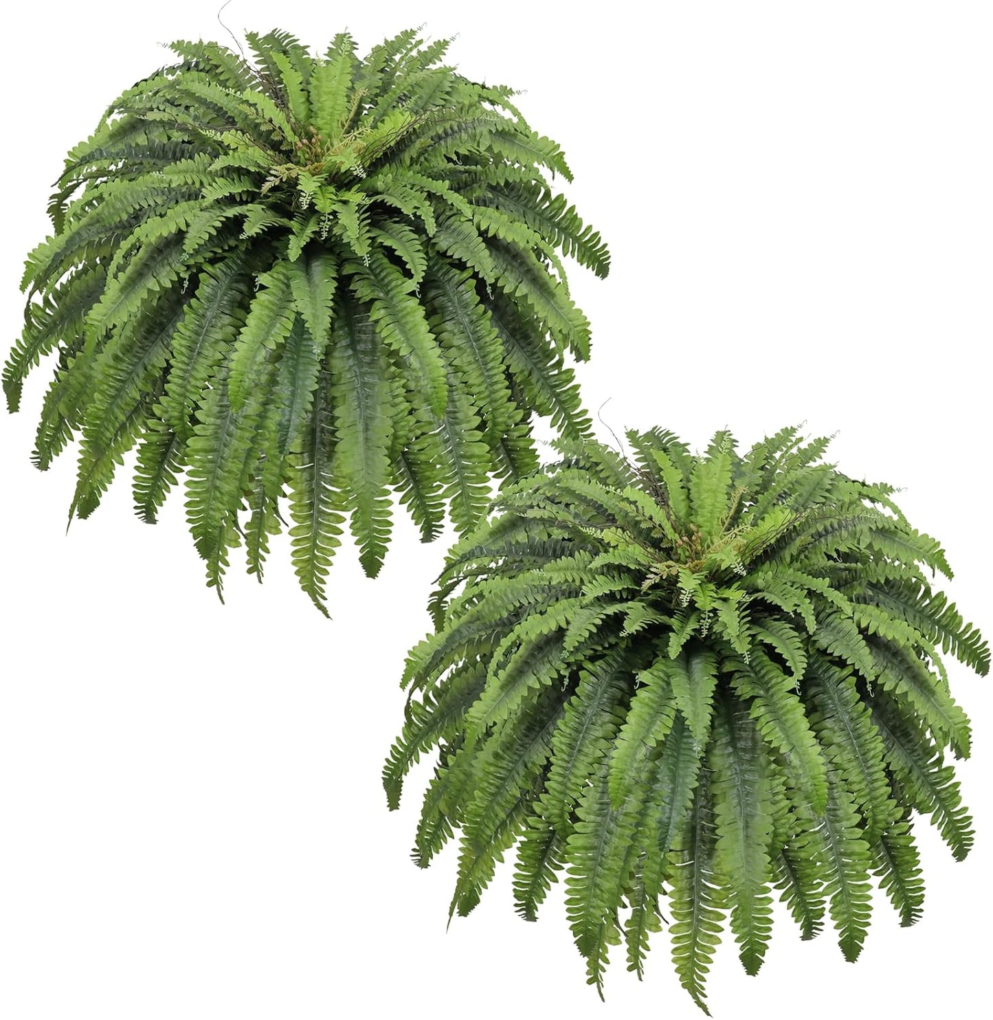 50" Fake Ferns Artificial Plants Large, 98 Fronds Artificial Ferns for Outdoors and Indoors, Suitable for Planter Garden Porch Office Decor