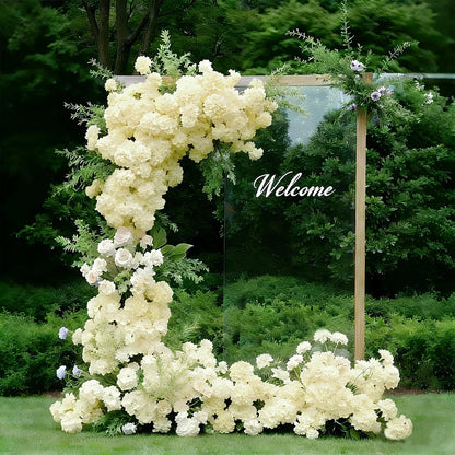 65Pcs Blue Hydrangea Artificial Flowers Bulk，Realistic Silk Fake Flowers with Stems，Faux Hydrangea Flowers for Wedding Home Decor Centerpieces Living Room Garden Party Baby Shower Decoration