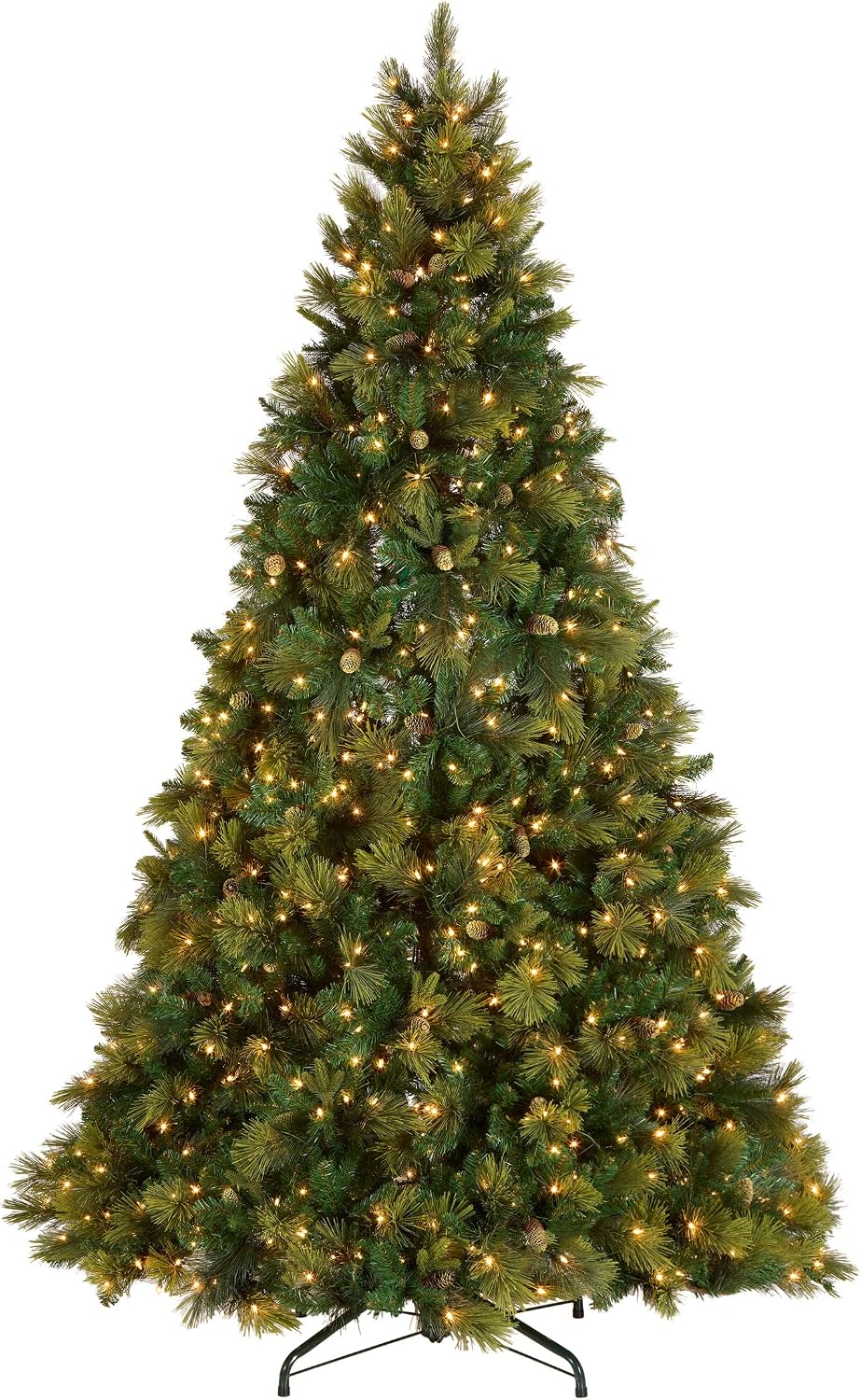 6.5ft Pre-Lit Carolina Pine Artificial Christmas Tree