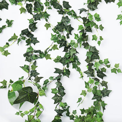 3 Strands Artificial Ivy Vines 6.3Ft Green Ivy Garland Faux Hanging Plants Greenery Decoration Artificial Vines for Summer Indoor Home Wall Wedding Graduation Party Room Decor(Green)