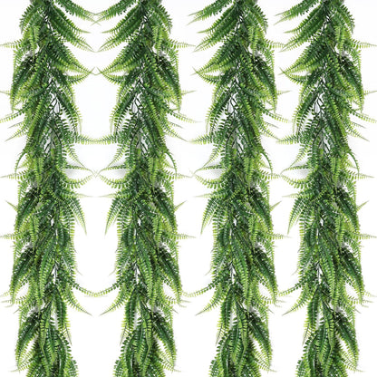 3 Strands Artificial Ivy Vines 6.3Ft Green Ivy Garland Faux Hanging Plants Greenery Decoration Artificial Vines for Summer Indoor Home Wall Wedding Graduation Party Room Decor(Green)