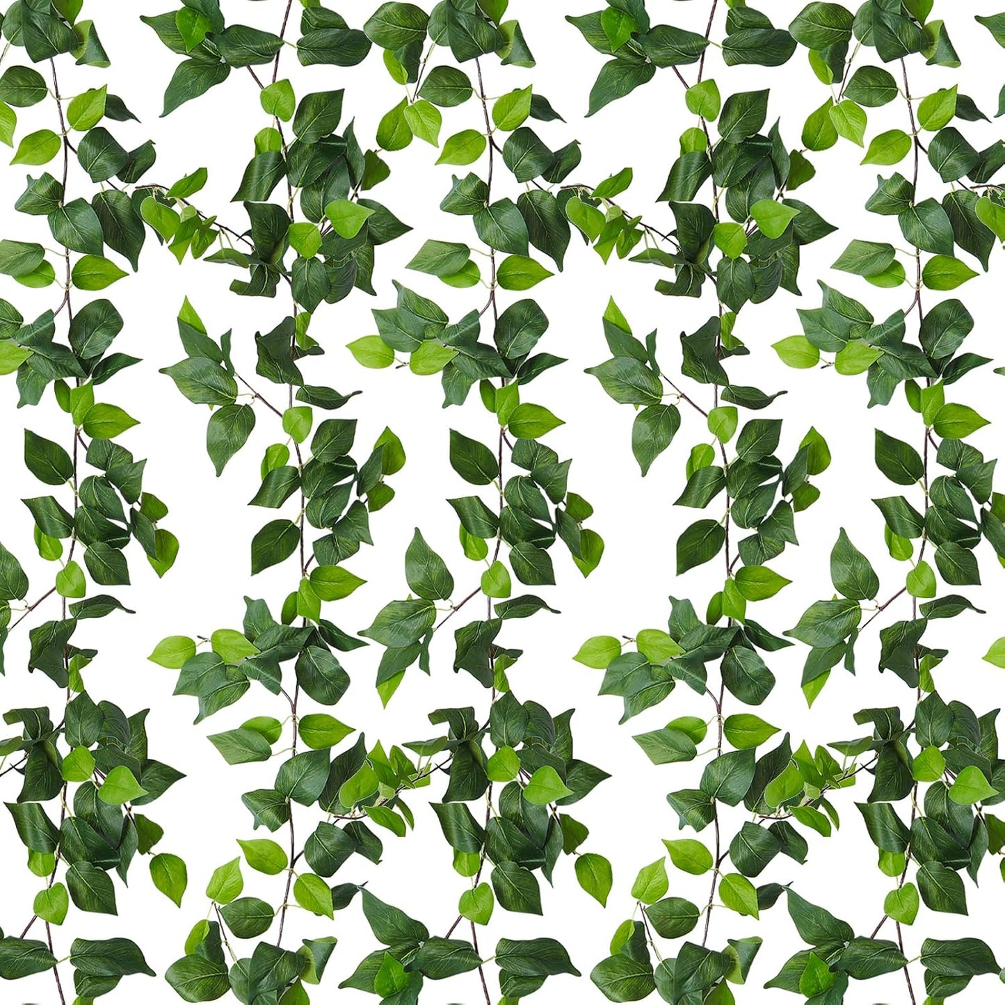 3 Strands Artificial Ivy Vines 6.3Ft Green Ivy Garland Faux Hanging Plants Greenery Decoration Artificial Vines for Summer Indoor Home Wall Wedding Graduation Party Room Decor(Green)