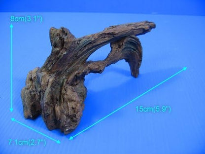 Driftwood 6" Aquarium Ornament - Tree Trunk Decor Fish Tank Wood
