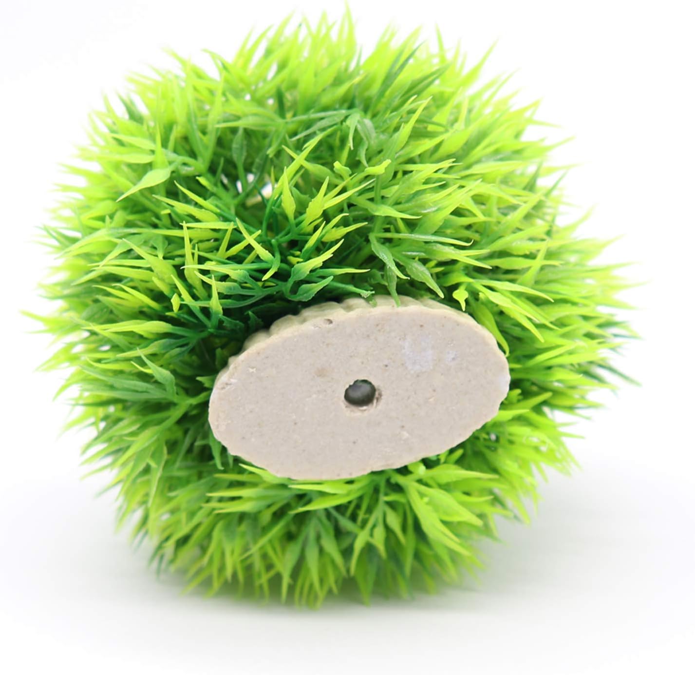 4 Pack Aquarium Plastic Plants Grass Ball, Artificial Marimo Balls Green Water Plants Fish Tank Decorations