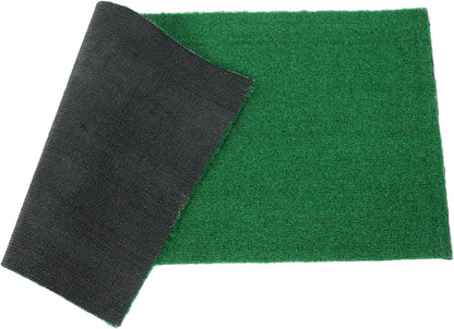 Realistic Fake Grass Mat for Fish Tank Turtle Use, Green Plastic