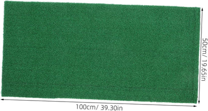 Realistic Fake Grass Mat for Fish Tank Turtle Use, Green Plastic