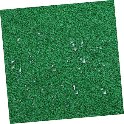 Realistic Fake Grass Mat for Fish Tank Turtle Use, Green Plastic