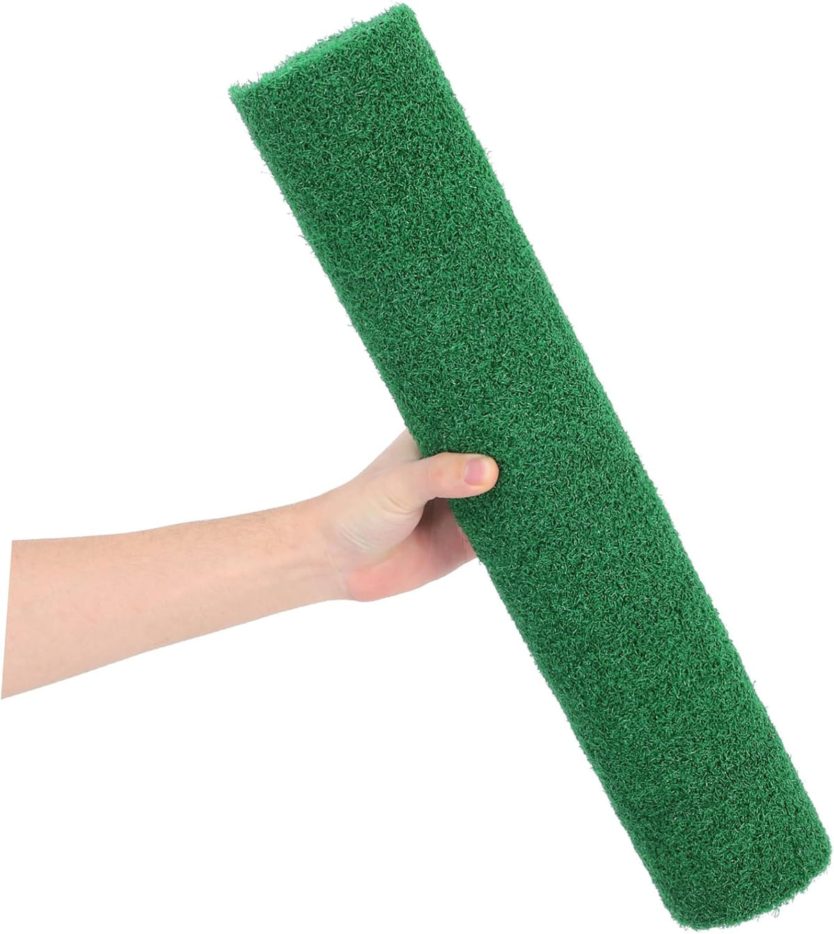 Realistic Fake Grass Mat for Fish Tank Turtle Use, Green Plastic