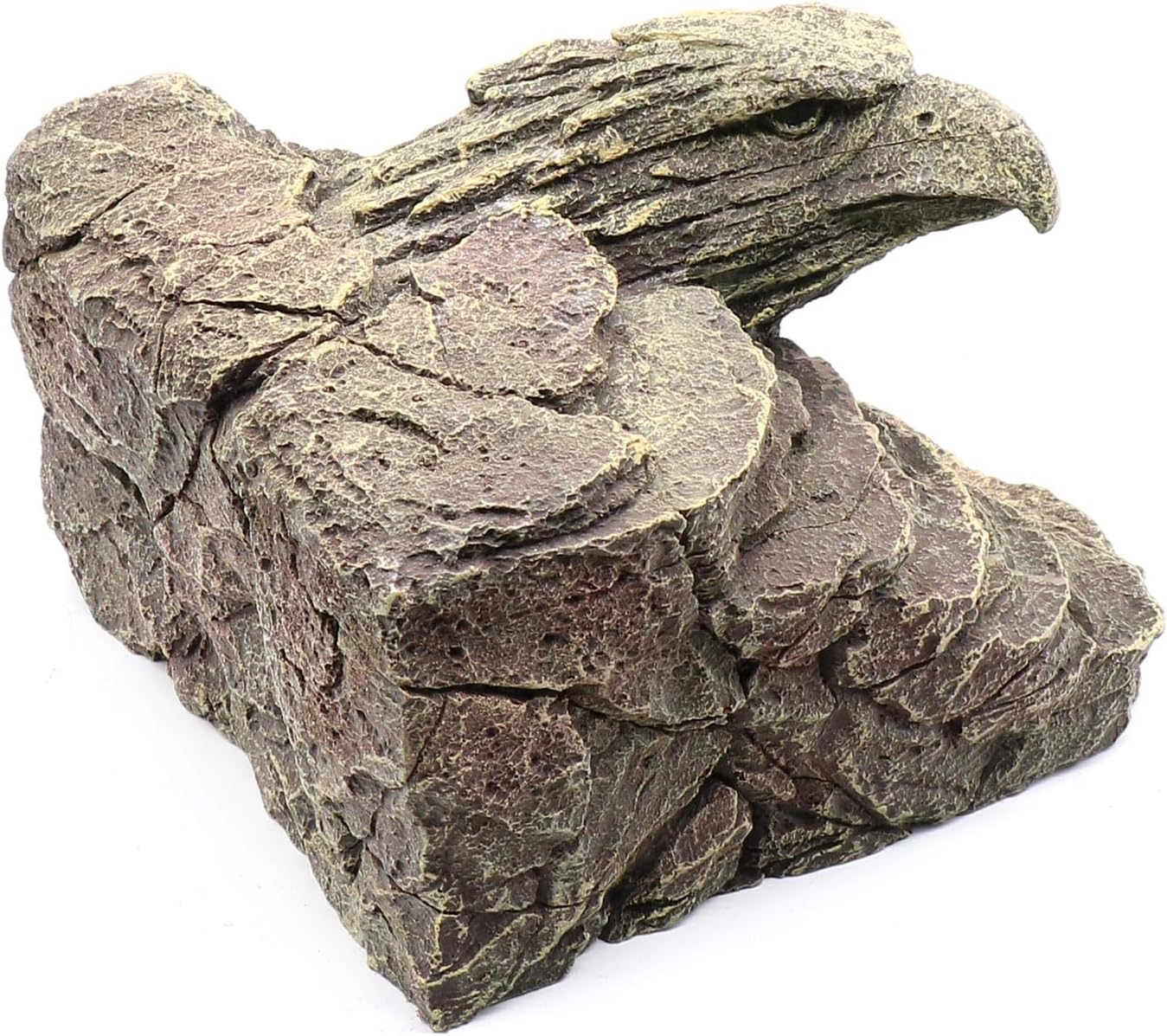 Gecko Hide Shale Scape Step Ledge, Reptile Rock Basking Platform Cave Hideout Tank Accessories Decorations, Great for Reptiles, Amphibians, Leopard Gecko, Snake, Lizard, Frogs, Turtle