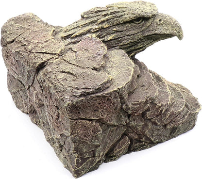 Gecko Hide Shale Scape Step Ledge, Reptile Rock Basking Platform Cave Hideout Tank Accessories Decorations, Great for Reptiles, Amphibians, Leopard Gecko, Snake, Lizard, Frogs, Turtle