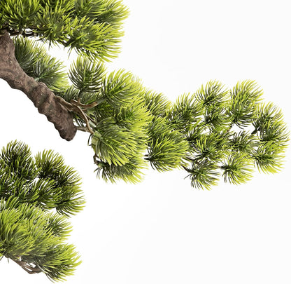 Artificial Bonsai Plant, Large Faux Juniper Plants 20 inch, Faux Potted Pine Plants Indoor Decor for Office Desk Home Table, Greenery Desktop Bonsai Tree for Room Decorations, Tall 20"