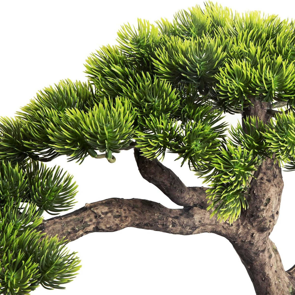 Artificial Bonsai Plant, Large Faux Juniper Plants 20 inch, Faux Potted Pine Plants Indoor Decor for Office Desk Home Table, Greenery Desktop Bonsai Tree for Room Decorations, Tall 20"