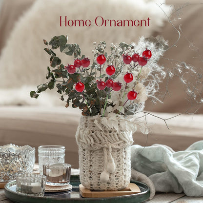 Mini Pomegranate Artificial Fruits for Decoration Lifelike Decor 40 Pcs, Christmas Ornaments, Crafts