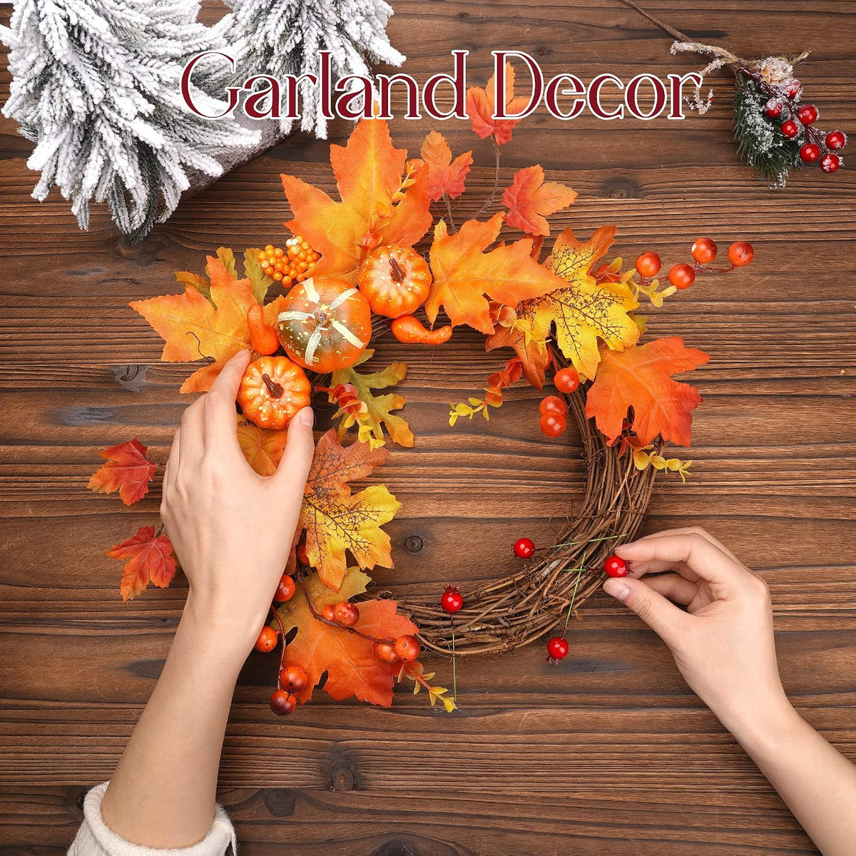 Mini Pomegranate Artificial Fruits for Decoration Lifelike Decor 40 Pcs, Christmas Ornaments, Crafts