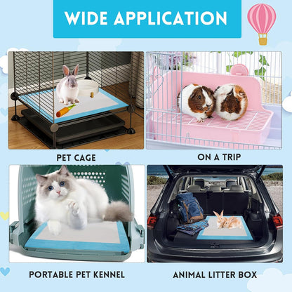 Extra Large Rabbit Cage Liner,78.7×39.4in Reusable Guinea Pigs Rug Anti-Slip Dog Playpen Mat Washable Bunny Floor Mat for Hamster Cats Dog Guinea Pig Chinchillas Ferret