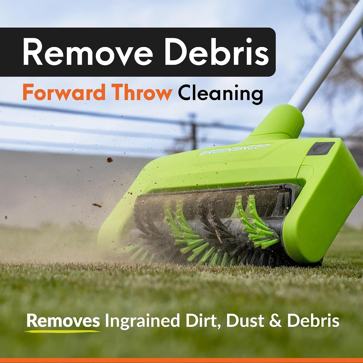 Reviver Volt | Cordless Artificial Grass Power Brush, Lightweight Turf Cleaner, Restores Flattened Grass Fibres, Lifts Dirt, Debris & Pet Hair