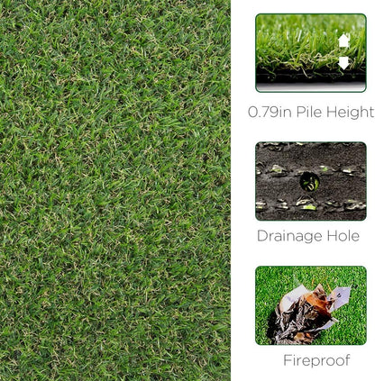 ALTRUISTIC Thick Realistic Artificial Grass Mat Customized Sizes
