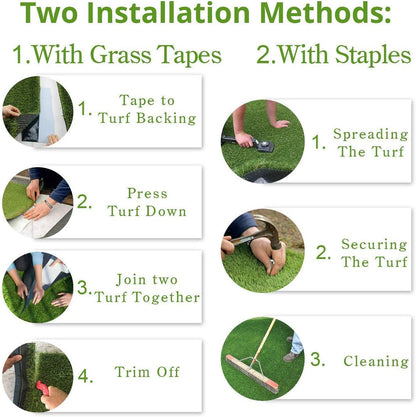 ALTRUISTIC Thick Realistic Artificial Grass Mat Customized Sizes
