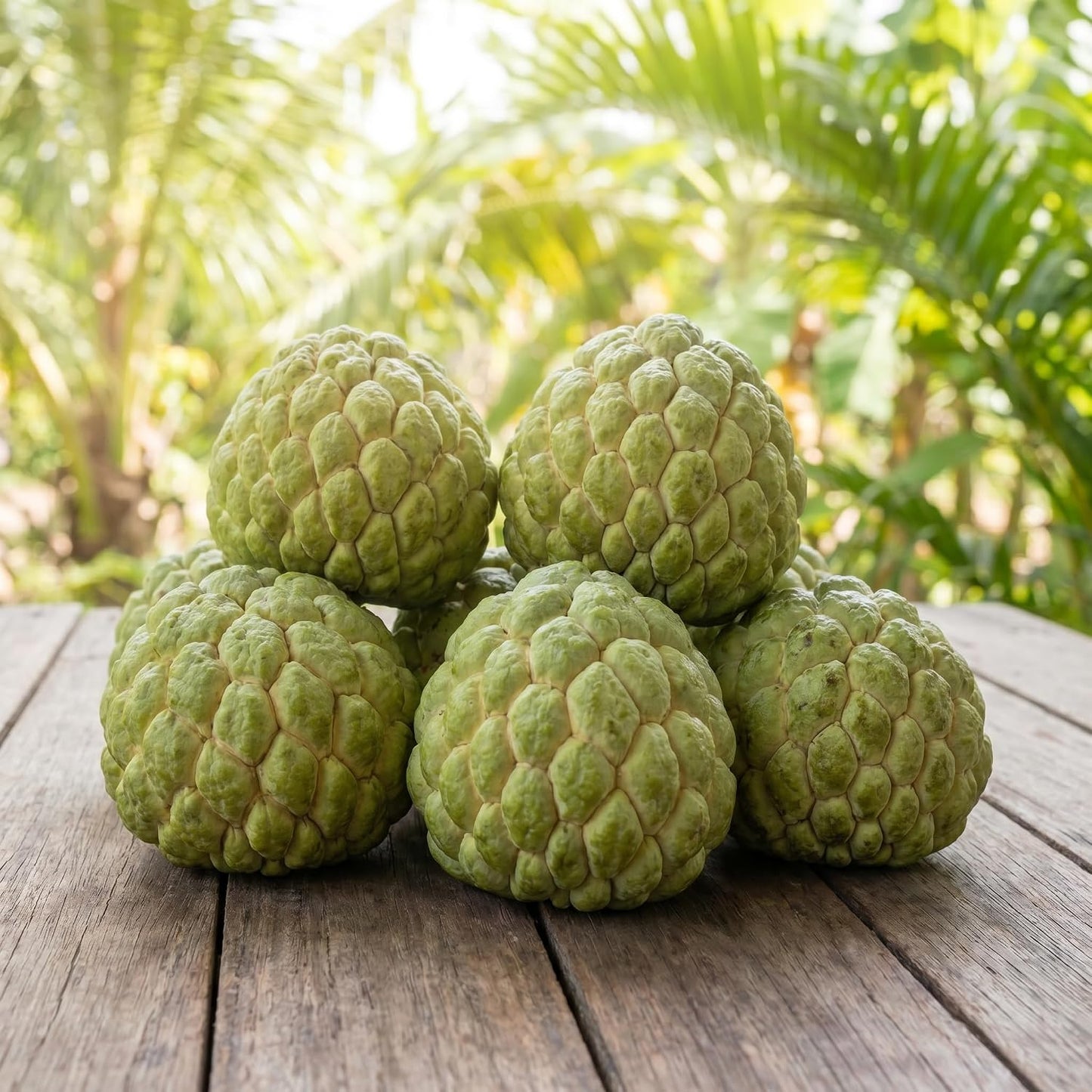 Sugar Apple Tree 2-3 Feet Tall in 3 Gallon Pot, Sweet Tropical Fruit Tree, Backyard and Container Planting, No CA (Yellow Sugar Apple)