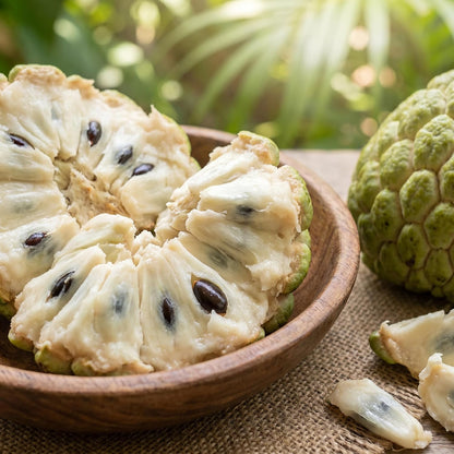 Sugar Apple Tree 2-3 Feet Tall in 3 Gallon Pot, Sweet Tropical Fruit Tree, Backyard and Container Planting, No CA (Yellow Sugar Apple)