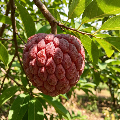 Sugar Apple Tree 2-3 Feet Tall in 3 Gallon Pot, Sweet Tropical Fruit Tree, Backyard and Container Planting, No CA (Yellow Sugar Apple)