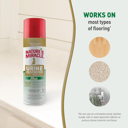 Urine Destroyer Plus for Dogs, Enzymatic Formula Tough on Strong Dog Urine And The Yellow Sticky Residue, 1 Gal