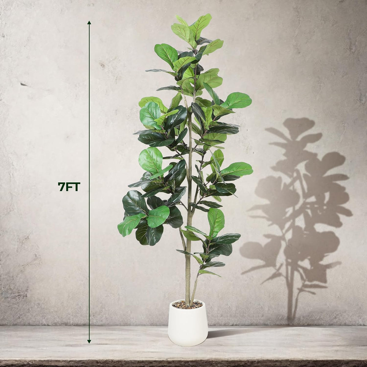 6ft Artificial Fiddle Leaf Tree Faux Plant Fake Ficus Lyrata Silk Trees