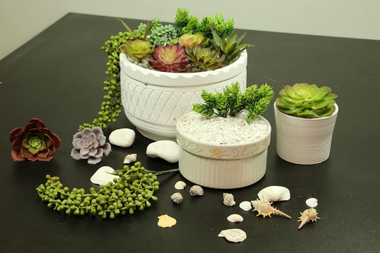 Artificial Succulents Plants Unpotted -14 Pack– Large Fake Succulent Plant Indoor Outdoors – Realistic Faux Cactus Suculentas Bulk for Home DIY Décor – Small Desert Plastic Cacti Succulants