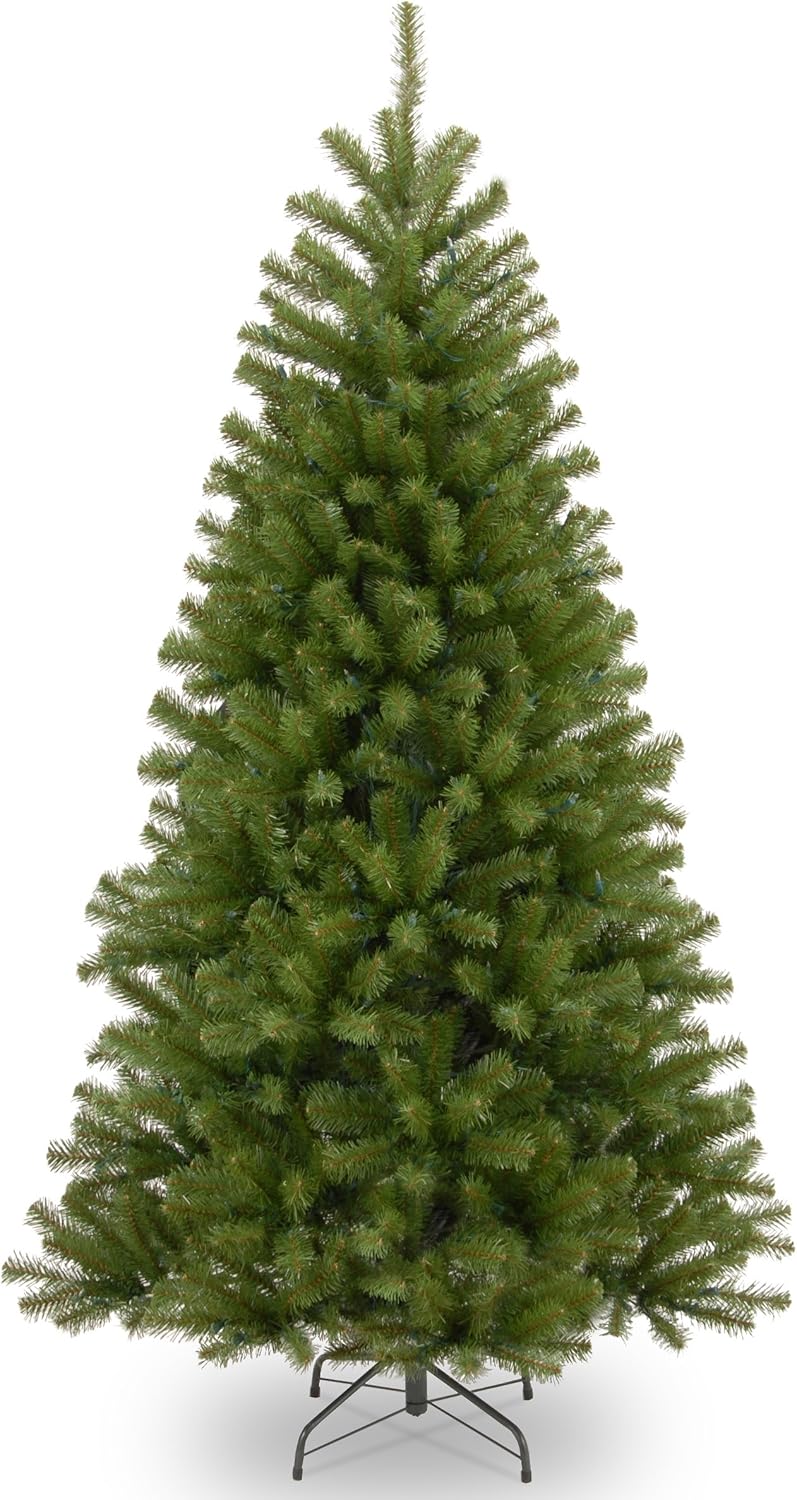 6ft Unlit North Valley Spruce Christmas Tree | 680 Tips, Includes Stand, Artificial, Green