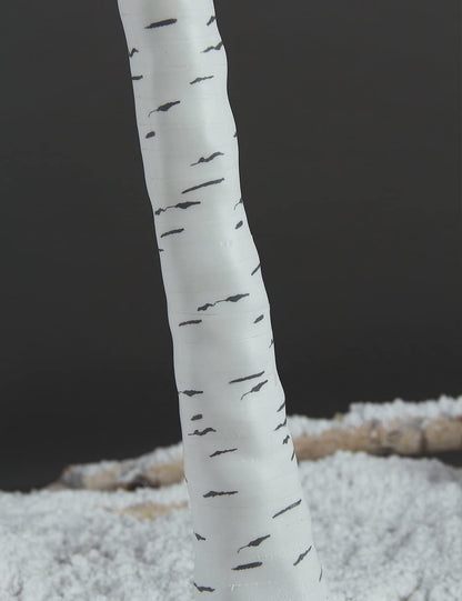 LED Birch Tree Light Set - 4ft, 6ft, 8ft Trees with Warm White Lights - Indoor Outdoor Christmas Wedding Party Decorations (3-Pack)