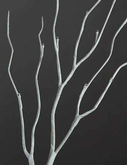 LED Birch Tree Light Set - 4ft, 6ft, 8ft Trees with Warm White Lights - Indoor Outdoor Christmas Wedding Party Decorations (3-Pack)