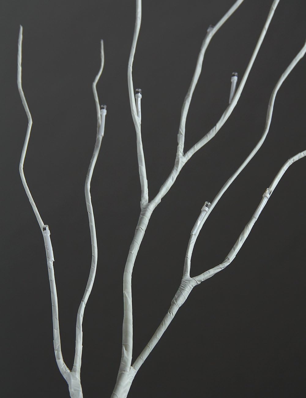 LED Birch Tree Light Set - 4ft, 6ft, 8ft Trees with Warm White Lights - Indoor Outdoor Christmas Wedding Party Decorations (3-Pack)