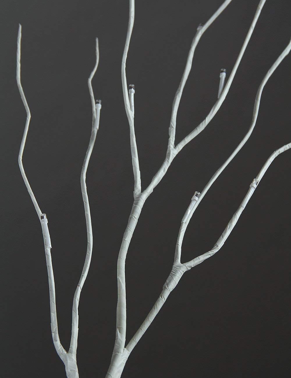 LED Birch Tree Light Set - 4ft, 6ft, 8ft Trees with Warm White Lights - Indoor Outdoor Christmas Wedding Party Decorations (3-Pack)