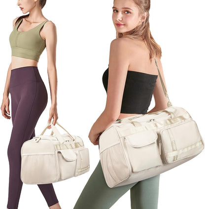 Large Gym Bag for Women Men Duffle Bag With Wet Dry Separation