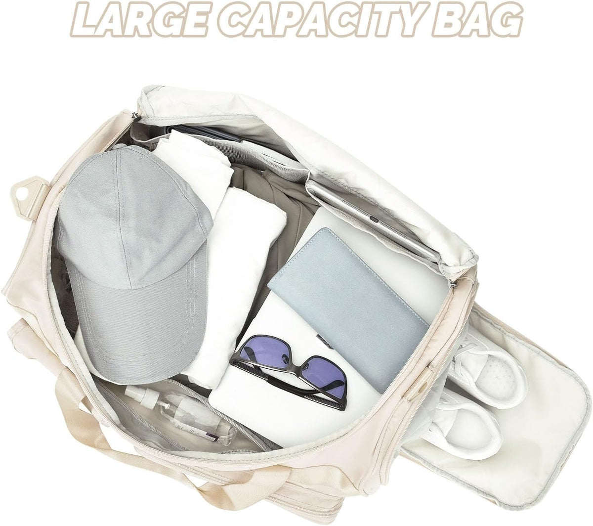 Large Gym Bag for Women Men Duffle Bag With Wet Dry Separation